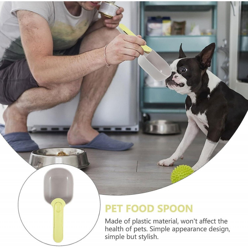 Scoop For Dog Food Pet Food Scoop Dog Food Scoop With Bag Clip Cat Food Spoon Plastic Pet Food Feeding Scoop Cat [...]