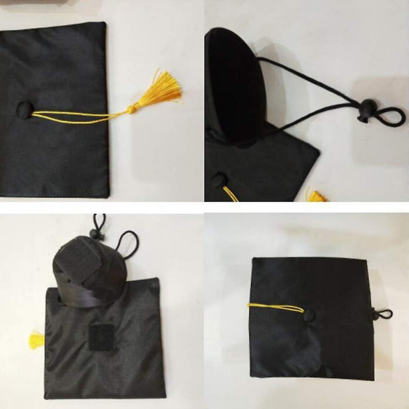 Puppy Supplies Dog Hats For Graduation Decor-puppy Graduation Cap For Small Dogs Like Chihuahua-black Puppy Accessories