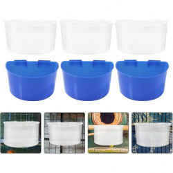 12pcs Bird Food Feeder Bird Food Feeding Cups Plastic Hanging Bowl For Poultry Parrot Pigeon Parakeet Budgie Cage [...]