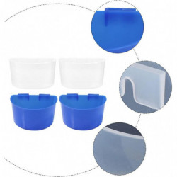 12pcs Bird Food Feeder Bird Food Feeding Cups Plastic Hanging Bowl For Poultry Parrot Pigeon Parakeet Budgie Cage [...]