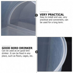 12pcs Bird Food Feeder Bird Food Feeding Cups Plastic Hanging Bowl For Poultry Parrot Pigeon Parakeet Budgie Cage [...]