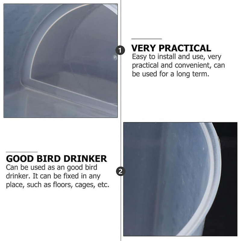 12pcs Bird Food Feeder Bird Food Feeding Cups Plastic Hanging Bowl For Poultry Parrot Pigeon Parakeet Budgie Cage [...]