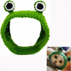 Cute Cartoon Frog Shape Kitten Cat Puppy Small Dog Hats Headwear Cosplay Cap Woolen Knitted Dress Up Hat for [...]