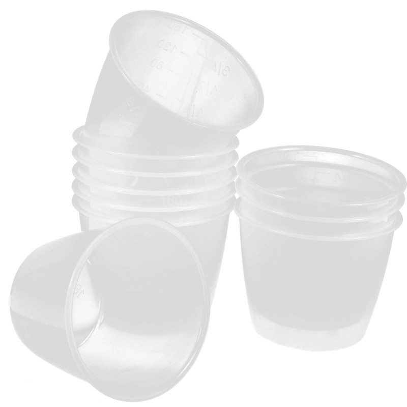 10 Pcs Food Grade Plastic Rice Measuring Cup Rice Cooker Measurement Tools for Dry and Liquid Ingredients (160ml)