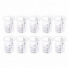 10PCS Calibration Pot Precise Transparent Scale Design Disposable Measuring Cups for Precise Mixing of Paint and Liquid