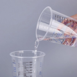 10PCS Calibration Pot Precise Transparent Scale Design Disposable Measuring Cups for Precise Mixing of Paint and Liquid