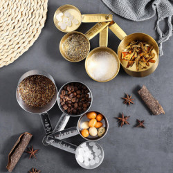 Naievear 4pcs/set Measuring Spoons Rust-free Anti-scratch Food Grade Bakers Chefs Multi-functional Measuring [...]