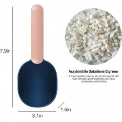 2 In 1 Creative Kitchen Rice Shovel Flour Spoon With Clip Spoon Large Capacity Pet Grain Spoon