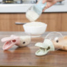 Multifunction Plastic Duckbilled Cartoon,2pcs Feeder Dog Bowl Food Spoon Cup Scoop Sealing Clip Pet Supplies