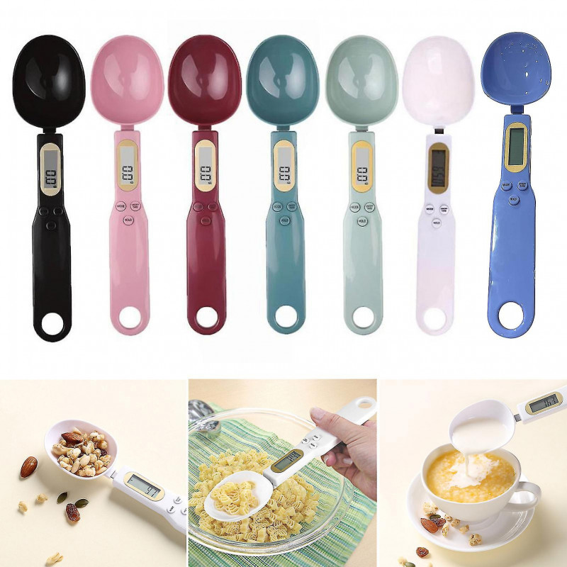 Digital Spoon Scale With Hanging Hole Plastic Spoon Food Flour Pet Food Electronic Measuring Spoon /yy