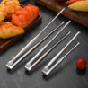 OuZhan Food Clip Serrated Thickened Food-grade Long Handle Polished Clip Foods Stainless Steel
