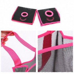 Plastic Bag Holder Wall Grocery Shopping Bag Dispenser Access Holes Plastic Garbage Pouch Organizer