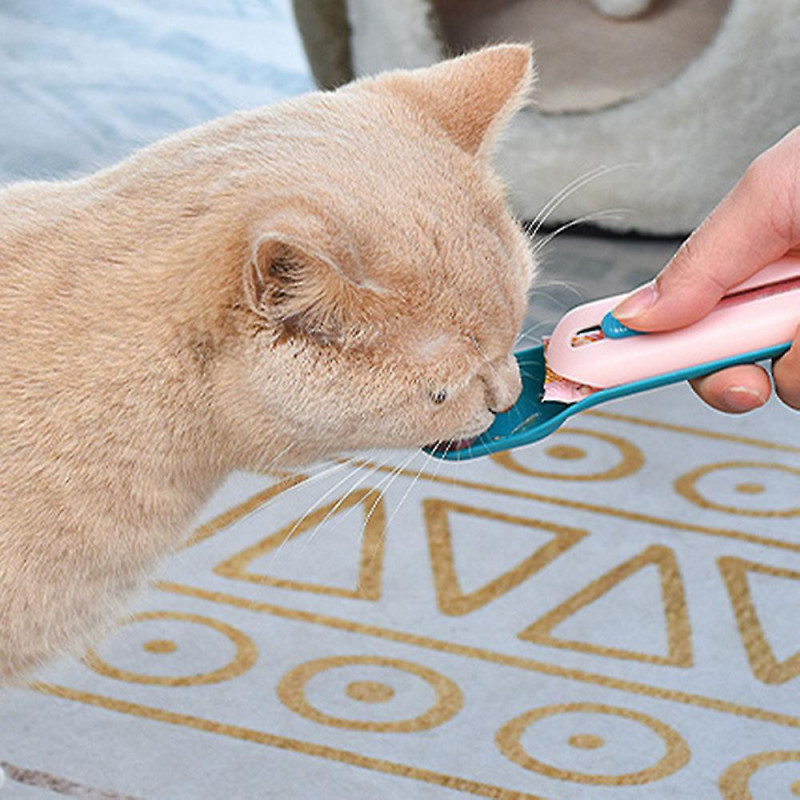 Indoors Cat Strip Spoons Prevent Accidental Ingesting Food Can Spoon For Cat's Supplies