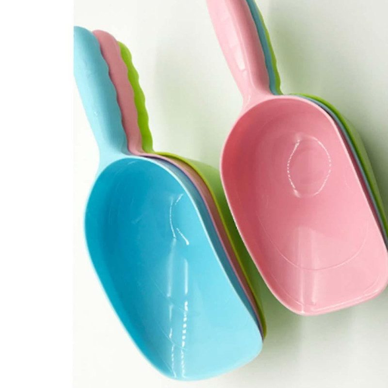 2 Pack Blue Plastic Jumbo Size Scoop For Pet Feed Feeding Home Kitchen Gard