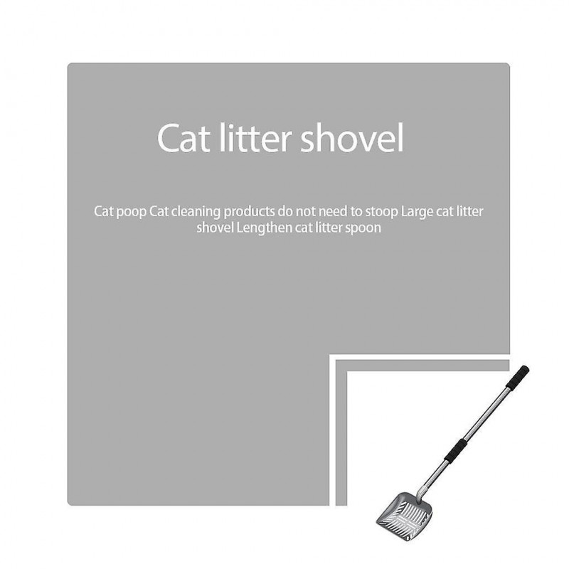 Pet Litter Scooper Household Manual Long Handle Deep Scoop Sifting Cleaning Strainer Reusable Reusab