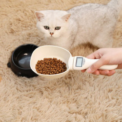 Pet Food Water Measuring Spoon Cup Led Display Portable Pet Feeding Food Scoop Pet Food Water Measuring Spoon Cup Led Display Portable Pet Feeding Food Scoop