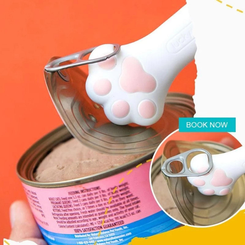 Cuillère de boîte Ouvre-boîte de nourriture pour chien Silicone Boîtes de conserve pour nourriture pour chat [...]