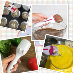 Cupcake Scoop,one-touch Sliding Button Dispenses Batter Diy Kitchen Baking Tools