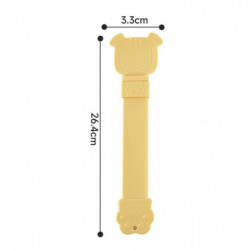 Cat Strip Squeeze Spoon Portable Cat Stripe Snack Squeezer for Snack Feeding yellow