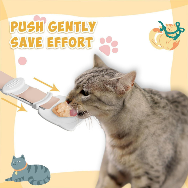 3pcs Cat Strip Feeder Spoon, Cat Wet Treat Dispenser for Puree and Bisque Bar Feeding Spoon, Cat Treat Squeeze [...]
