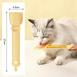 Pet Feeder Spoon Cat Snack Liquid Food Squeeze Tools Multifunctional Cat Feeding Spoon White Pet Feeder Spoon Cat Snack Liquid Food Squeeze Tools Multifunctional Cat Feeding Spoon White