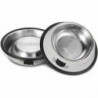 2pcs Stainless Steel Pet Cat Bowl Kitten Puppy with Painted Dish