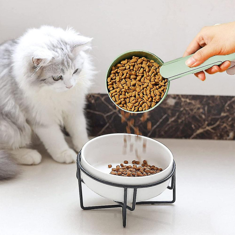 Pet Food Scoop, Cat Food Measuring Cups, Long Handle Scoop For Dog, Ca