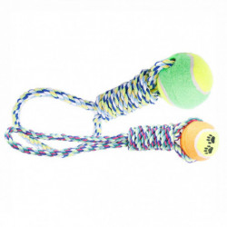 2pcs Pet Puppy Dog Doggy Interactive Chew Rope Toys Random Color