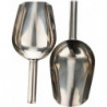 2 Pcs Dog Food Scoop Stainless Steel Feed Scooper For Home Pet Food (1 1/2 Cup, 12-ounce) - -