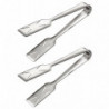 stainless steel clamp 2pcs Durable Stainless Steel Food Clamp Convenient Household Ice Clip Food Clamp for Home