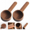 2Pcs Household Coffee Scoops Multi-function Wooden Scoops Convenient Coffee Spoons