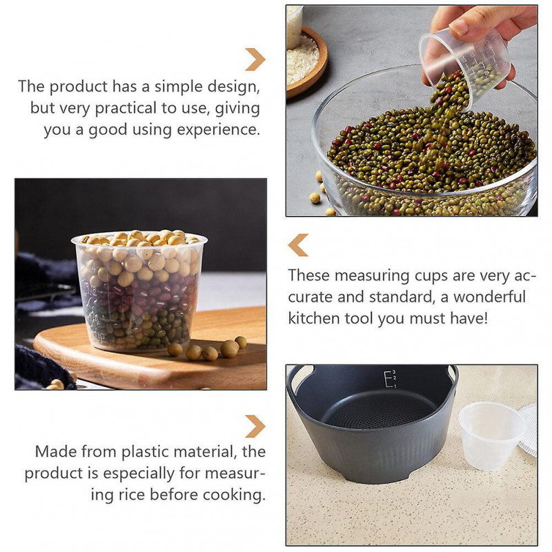 20 Pcs Measuring Cup Kitchen Supplies Cereal Grains Rice Cooker Measurement Tool