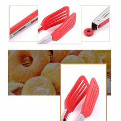 1PC Silicone Food Clips Anti-slip Handle Food Clamp Heat-resistant Grill Leakage Shovel Clip Sturdy Steak Pork [...]