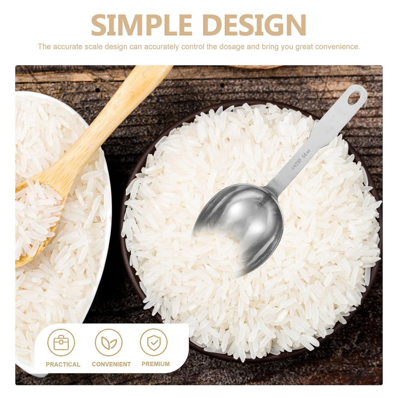 Stainless Steel Measuring Spoon Tablespoon Metric Cups and Spoons Cat Food Scoop Candy