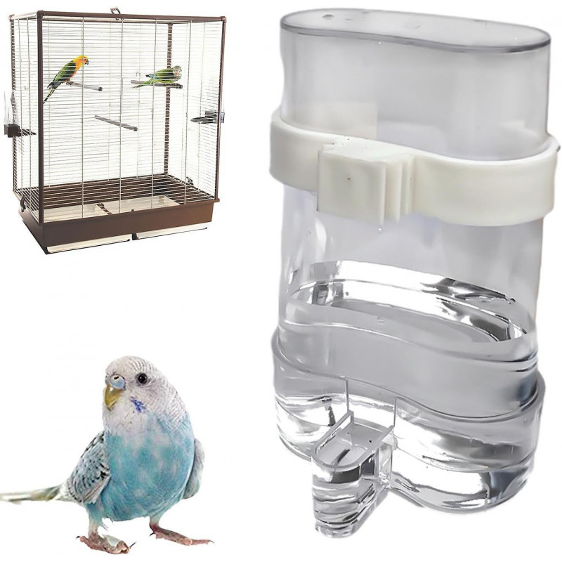 Bird Er - Leakproof Bird Er Hygienic Bowl Automatic - Safe Pet Accessories With Clip For Finches Parrots Parakeets [...]