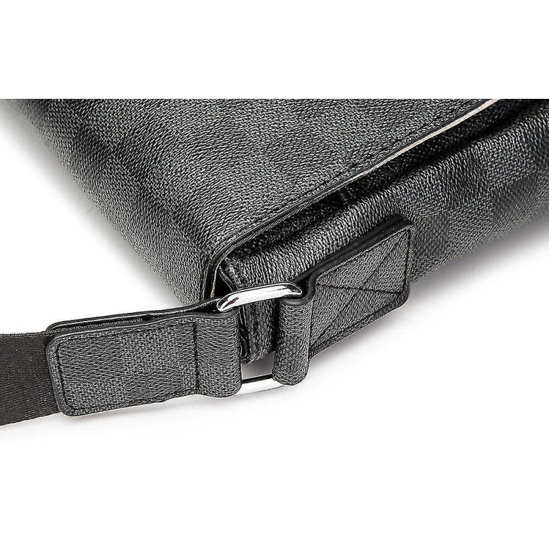 Sac à bandoulière en cuir Plaid Crossbody Unisexe