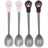 4Pcs Dog Cat Spoon Pet Can Spoon Stainless Steel Pet Food Spoon Cat Claw Spoon