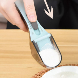 Pet Food Measuring Scoop with Scale Precise Control Adjustable Pet Food Measuring Cup Pet Food Scoop for Dogs Cats Pet Food Measuring Scoop with Scale Precise Control Adjustable Pet Food Measuring Cup Pet Food Scoop for Dogs Cats