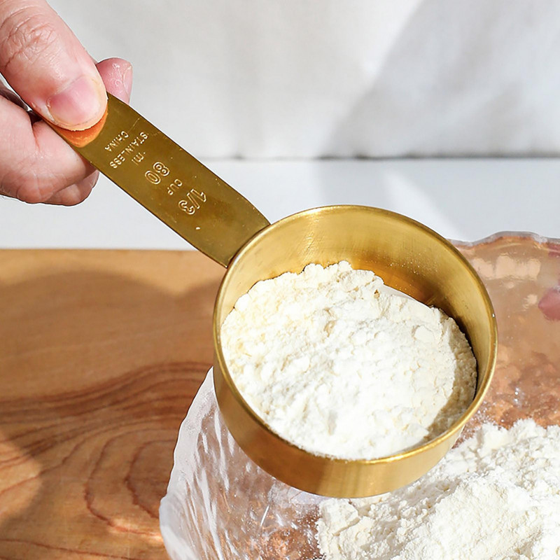 4pcs/set Measuring Spoons Rust-free Anti-scratch Food Grade Bakers Chefs Multi-functional Measuring Scoops For Bakery