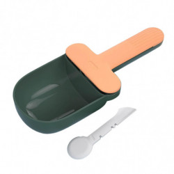 Cat Food Spoon Food Feeder Multi Use Long Handle With Clip Food Scooper Orange Green Cat Food Spoon Food Feeder Multi Use Long Handle With Clip Food Scooper Orange Green