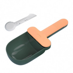 Cat Food Spoon Food Feeder Multi Use Long Handle With Clip Food Scooper Orange Green Cat Food Spoon Food Feeder Multi Use Long Handle With Clip Food Scooper Orange Green