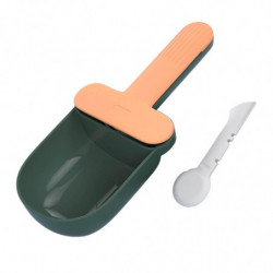 Cat Food Spoon Food Feeder Multi Use Long Handle With Clip Food Scooper Orange Green Cat Food Spoon Food Feeder Multi Use Long Handle With Clip Food Scooper Orange Green