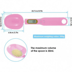 Electronic Measuring Spoon Scale,500g/0.1g Portable Digital Kitchen Scale Lcd Display Measuring Spoon For [...]