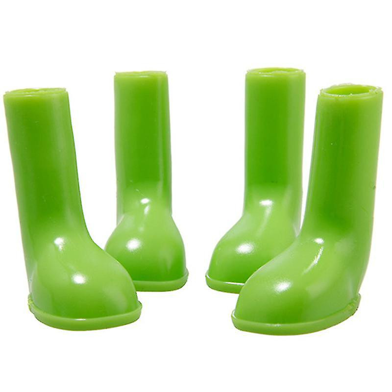 4 Pcs Pet Rain Boots Chaussures Stretchy Waterproof Anti-slip Portable Pour Chien Chiot