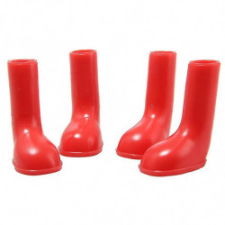 4 Pcs Pet Rain Boots Chaussures Stretchy Waterproof Anti-slip Portable Pour Chien Chiot 4 Pcs Pet Rain Boots Chaussures Stretchy Waterproof Anti-slip Portable Pour Chien Chiot