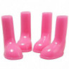 4 Pcs Pet Rain Boots Chaussures Stretchy Waterproof Anti-slip Portable Pour Chien Chiot
