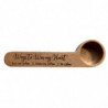 Coffee Measuring Scoop 2-In-1 Wood Engraved Coffee Scoop and Bag Clip Coffee Spoon 3