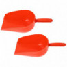 2Pcs Feeding Shovel Reusable Plastic Scoop Large Shovel Multi-use Poultry Feed Shovel for Farm Feeding