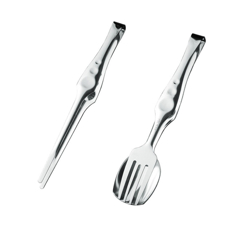 Barbecue Steak Clamp Stainless Steel Food Clip Multipurpose Public Chopsticks