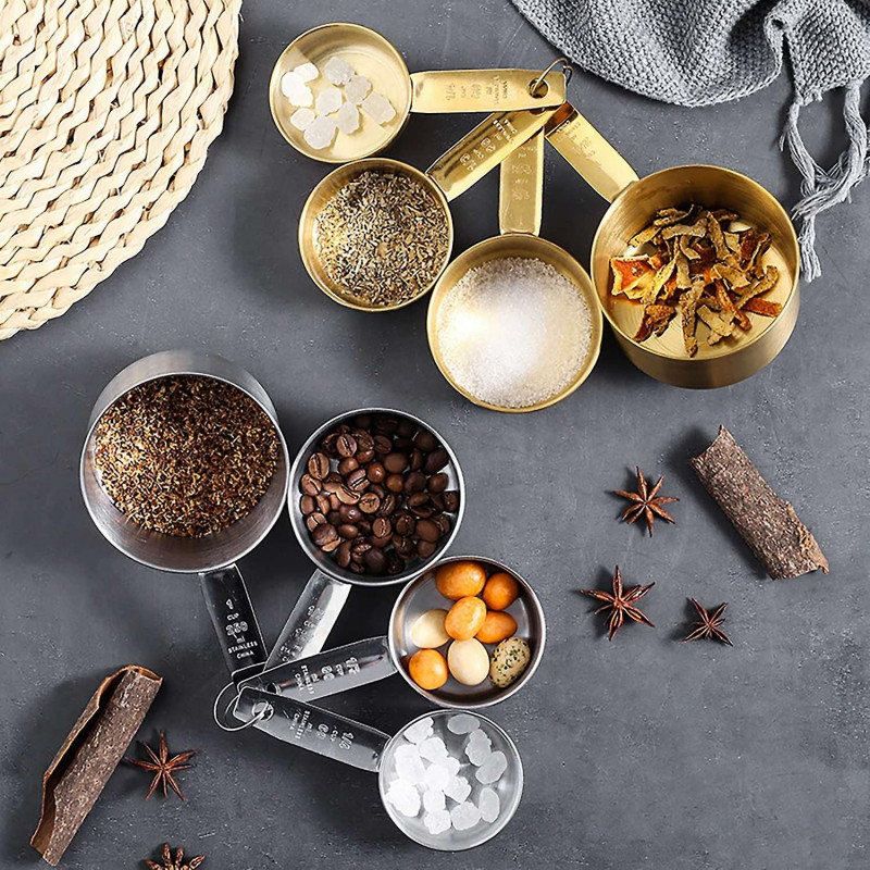 4Pcs/Set Measuring Spoons Rust-free Anti-scratch Food Grade Bakers Chefs Multi-functional Measuring